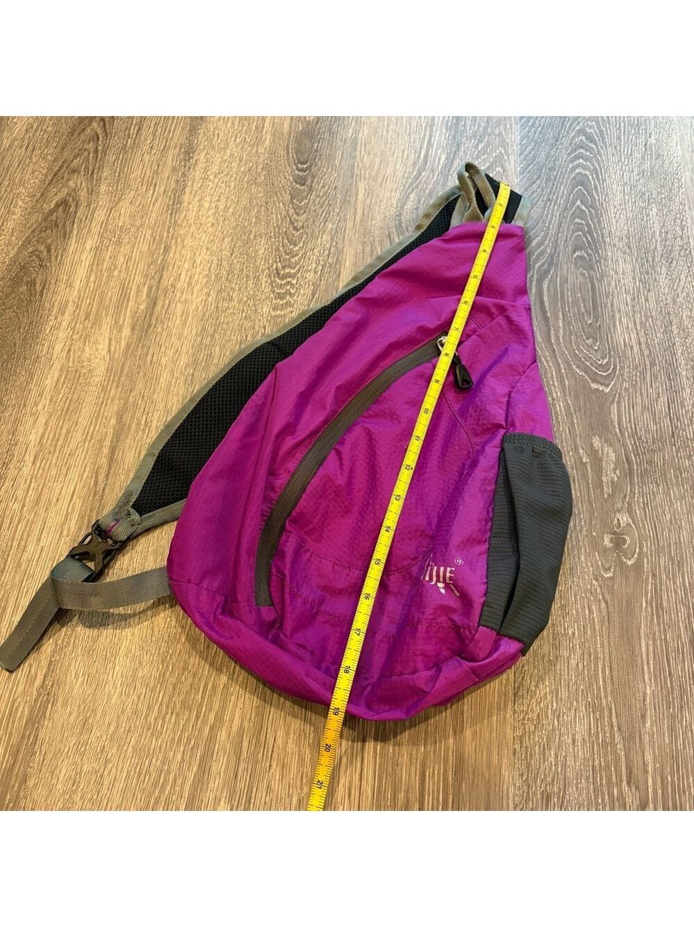 Vibrant Purple Crossbody Sling Backpack by Aonijie - Picture 4 of 5